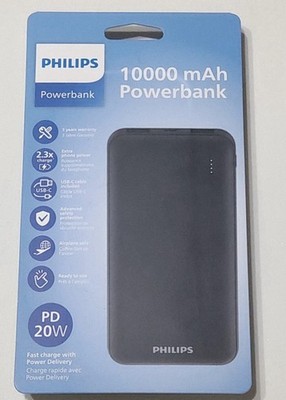 Philips Powerbank 10000mAh PD 20W Fast Charge | USB-C | Original & Neu OVP