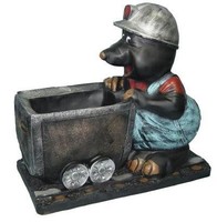 Design Maulwurf Figur Garten Statue Skulptur Figuren Skulpturen Deko Neu C221