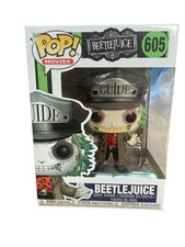 Funko Pop! Figura coleccionable de películas Beetlejuice #605 con sombrero guía