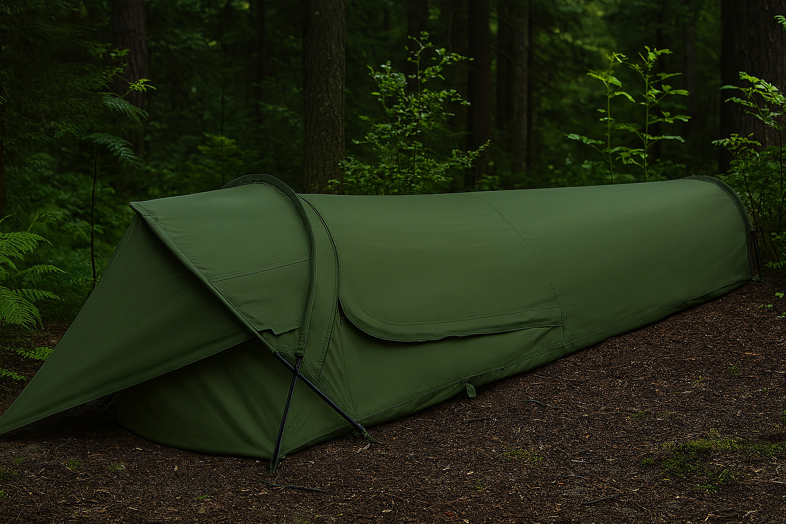 Compact OD Green Bivy Tent +Military ALICE Pack Olive Drab Tactical Survival Set