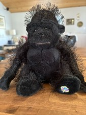 GANZ Webkinz HM040 Black Gorilla 8" Plush Stuffed Animal No Code