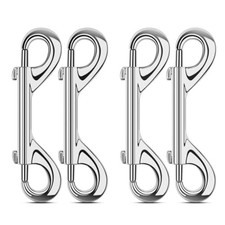 4 Pcs 3.5 Inch Double Ended Snap Hooks Metal Clips for Dog Leashes Hammocks