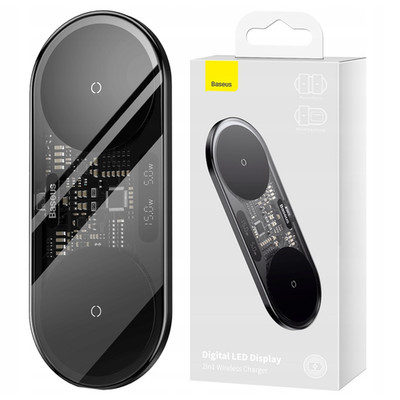 BASEUS DUAL WIRELESS QI-LADEGERÄT 20W FÜR IPHONE SAMSUNG