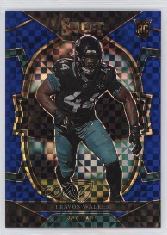 2022 Panini Select Concourse Blue Prizm 110/199 Travon Walker #42 4f5