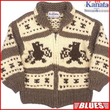 Cowichan Sweater Kanata Knit L Made In Canada Hn1852 No.gh452