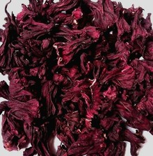 Organic Dried Hibiscus Flowers Premium Cut  Sifted   1 lb, Caffeine-Free