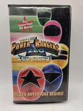 1996 Power Rangers Zeo Quest VHS Tape In Clamshell Zeo Adventure Begins