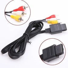 1.8M AV Audio Video Cable 6ft Composite Cord for N64 GameCube SNES TV