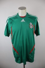 Adidas Mexico Soccer Jersey Men M Short Sleeve Vintage Style Polyester Green