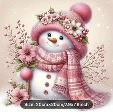 Snowman Diamond Painting Craft Kit-Size 7.9X7.9  Supplies Included
