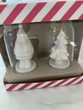 Santa Shakers Robert Gordon Salt & Pepper Shakers White New Old Stock Rare