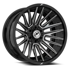 17x9 Xf Off-road Xf-234 Gloss Black Milled Wheels 6x1356x5.5 12mm Set Of 4