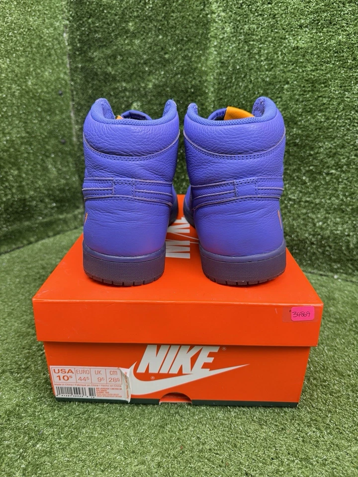 Talla 10.5 - Air Jordan 1 Retro OG G8RD High Rush Violeta Foto 4 de 4