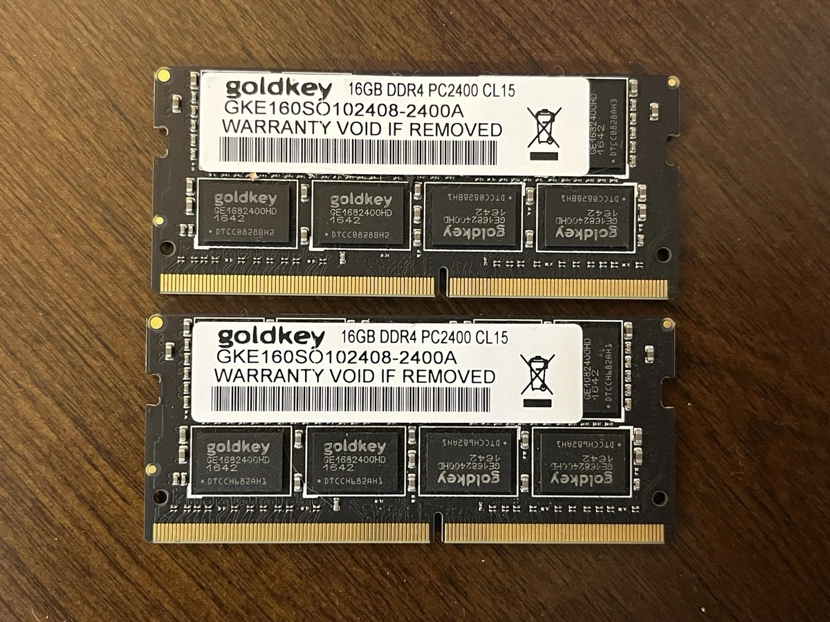 16 GB Capacity per Module DDR4 SDRAM Memory (RAM) 2 Modules for