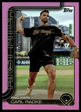 2025 Topps #FP-6 Carl Radke First Pitch Pink (Series One)