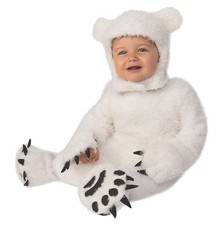 Polar Bear Cub White Animal Cute Fancy Dress Up Halloween Toddler Child Costume
