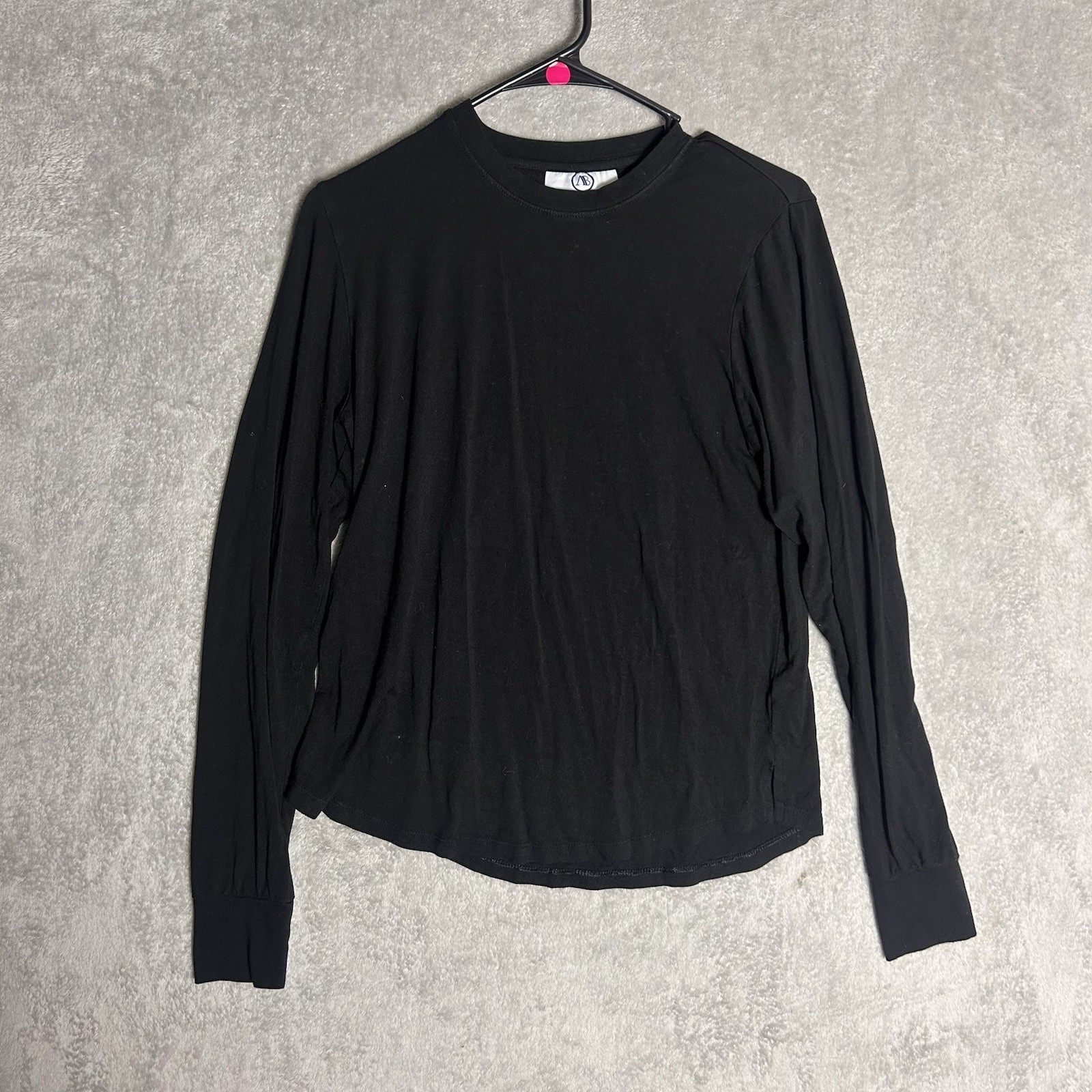 Addison Ray Black Basic Lightweight Long Sleeve S… - image 1