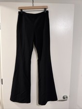 Mango Women’s Flare Long Back Slit Pants Size 8 33 Inseam Perfect Fit!