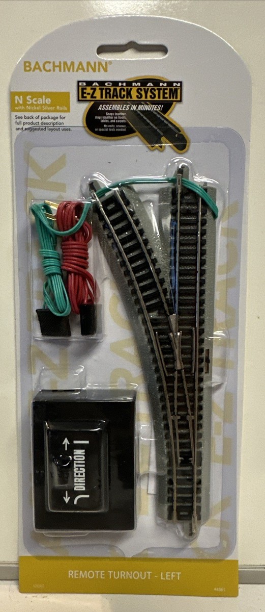 Bachmann Remote Turnout Left N Scale 1:160 E-Z Track - 44861 for