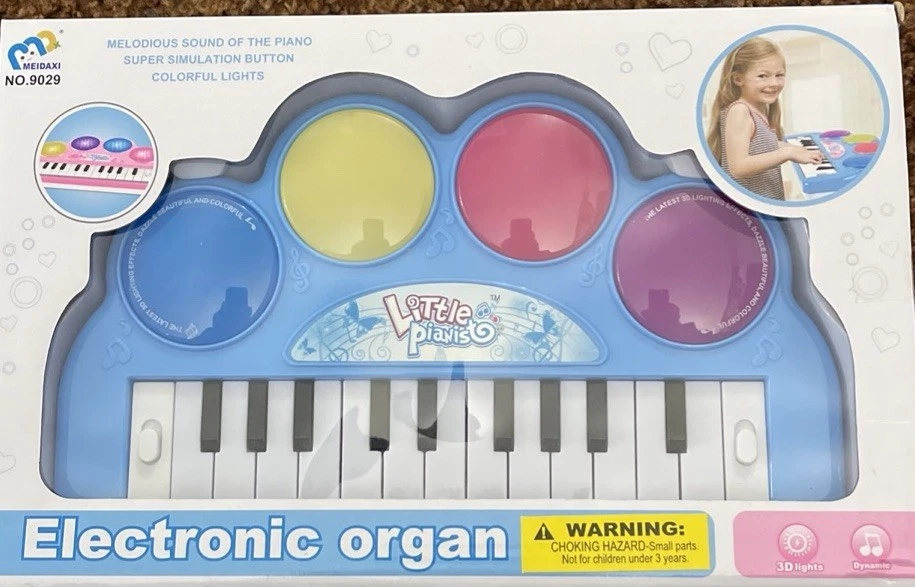 New Little Pianist Boy/girl blue Battery Operated Light Up Electronic Keyboard - Image 3 of 3