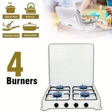 Portable Gas Stove 4 Burner LPG Cooker Cooktop MAG Outdoor Camping Caravan Cook