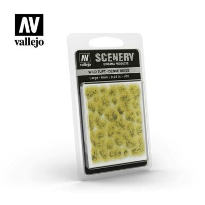 AV Vallejo Scenery - Wild Tuft - dichtes Beige, groß: 6 mm SC412