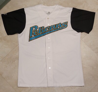 VTG Pelicans AIS Minor Leage Baseball MiLB Jersey Sewn Game Worn? XL