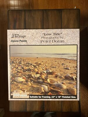 550 Piece Puzzle - Heritage Puzzle Inc. - ''Low Tide'' - DONE ONCE