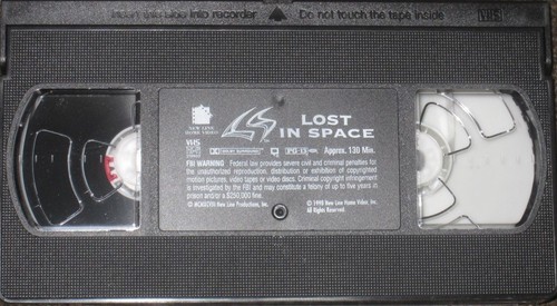 Lost In Space VHS Tape William Hurt Matt Leblanc Mimi Rogers 1998 - Picture 3 of 3