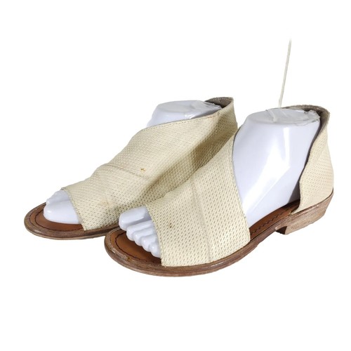 FREE PEOPLE Women's Mont Blanc 36 US5,5 Off White Leather D'Orsay Booties Shoes
