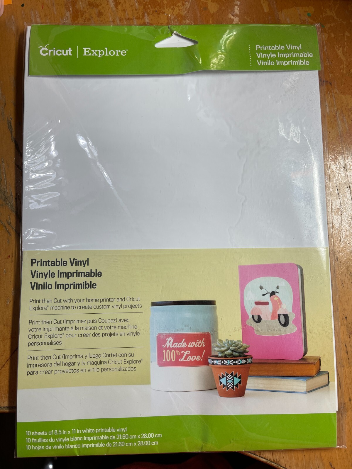 Cricut® Printable Vinyl Sheets - New In Package NIP- 10 Sheets - 8 1/2 ...