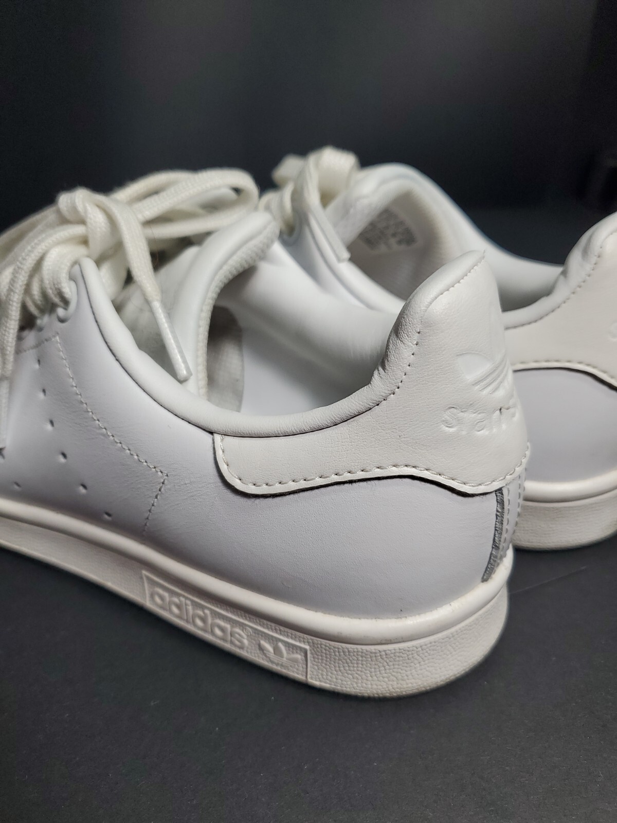 Adidas Mens White Leather Sneaker Lace Up Flatform Ma… Gem