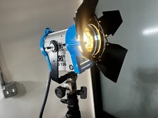 Arri Arrilite 650 with 4-way barn door1- Arri 300W Tungsten Light w/ Barn Doors2