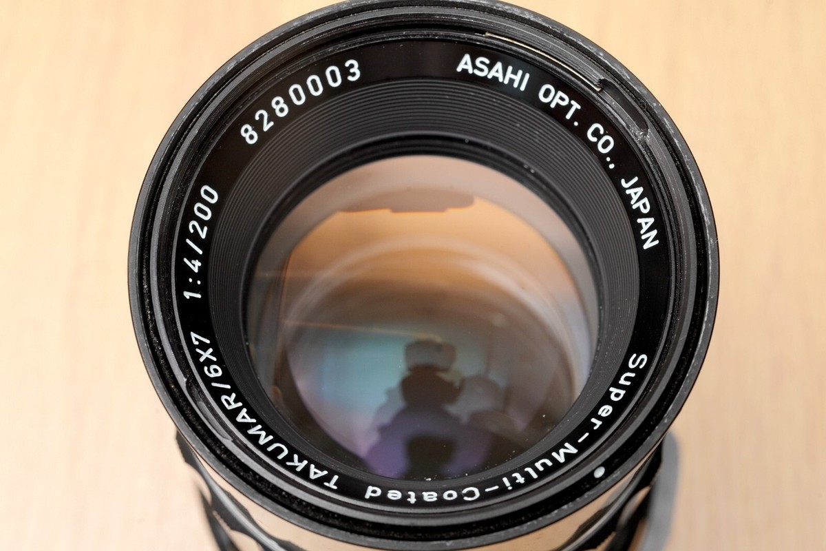 VG] Pentax super takumar 200mm f/4 120 67 6x7 mf camera lens