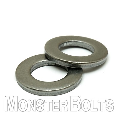 Metric Flat Washer DIN 125A, 200 HV Plain Steel - M4 M5 M6 M8 M10 M12 M14
