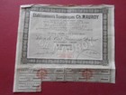 Obligation: action établissements économiques Ch Mauroy Reims 1910