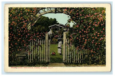 c1910s Mr W Jones Residence, Sierra Madre California CA Unposted Postcard