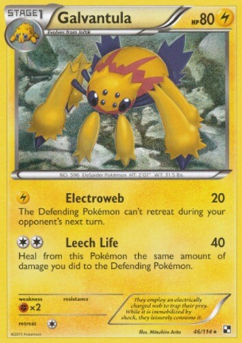 Pokemon - Galvantula - 46/114 - Rare - Black and White - NM