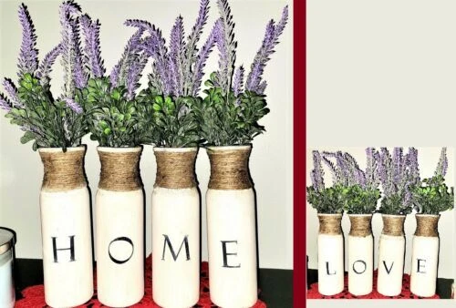 Florero de vidrio Handmade Set Jarrones