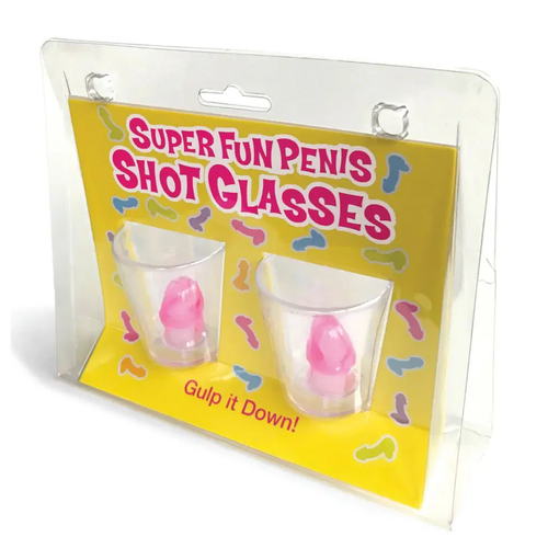 Penis Shaped Shot Glass Cupsđź’‹Bachelorette Cocktail Party Drinking Night-2 PACK - Picture 4 of 4