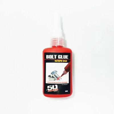 50 Caliber Racing Bolt Glue - Red Thread locker 50ml Bottle 271 High Strength