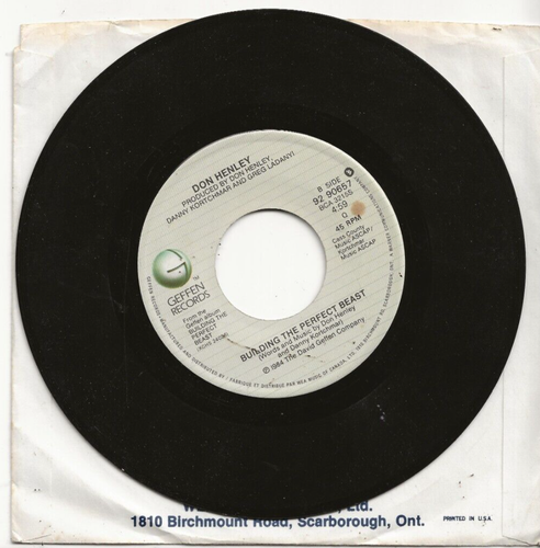 DON HENLEY EAGLES ALL SHE WANTS TO DO IS DANCE SINGLE FRON CANADA - Picture 2 of 2
