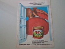 advertising Pubblicità 1970 CARNE SIMMENTHAL