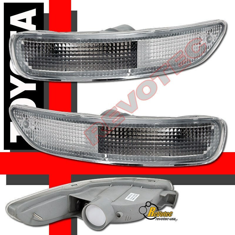 Front Bumper Signal Lights 1 Pair For 93-97 Toyota Corolla 94 95