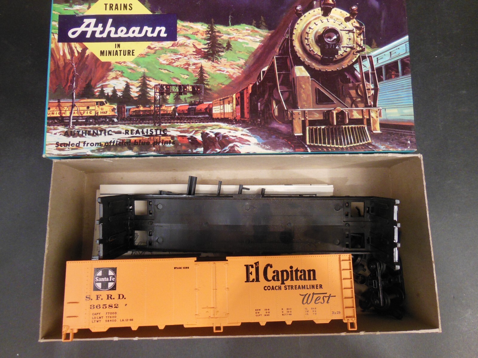 HO SCALE ATHEARN 1519 ATSF EL CAPITAN 40' REEFER KIT | eBay