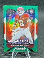 2021 Panini Prizm Draft Picks Patrick Surtain II All-American Green RC 199