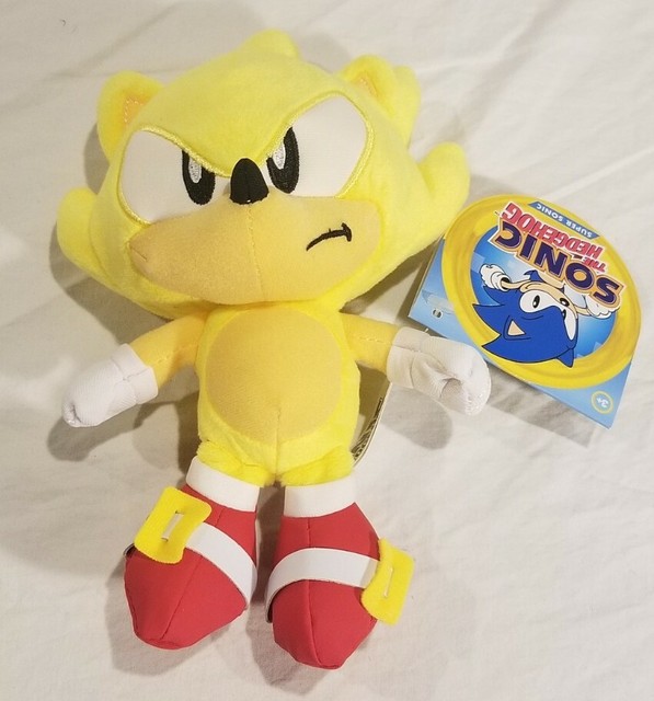Sonic The Hedgehog 7 Inch Super Sonic Plush Figure Jakks Pacific for