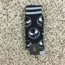 NEW Nightmare Before Christmas Crew Socks Men Sz 9-11 Jack Skellington Black