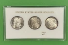 1880-S, 1881-S, 1882-S Morgan Silver Dollar BU 3-piece Set - 90% Silver