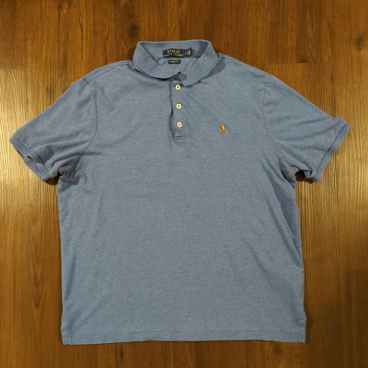 Polo Ralph Lauren Men's Classic-Fit Polo shirt. Blue Size Large